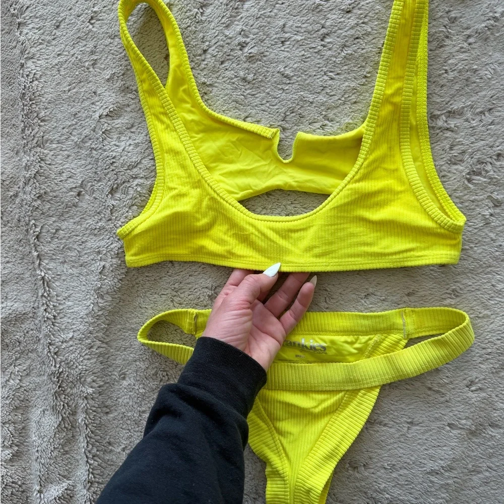 Frankie's Bikinis Yellow Swim Set